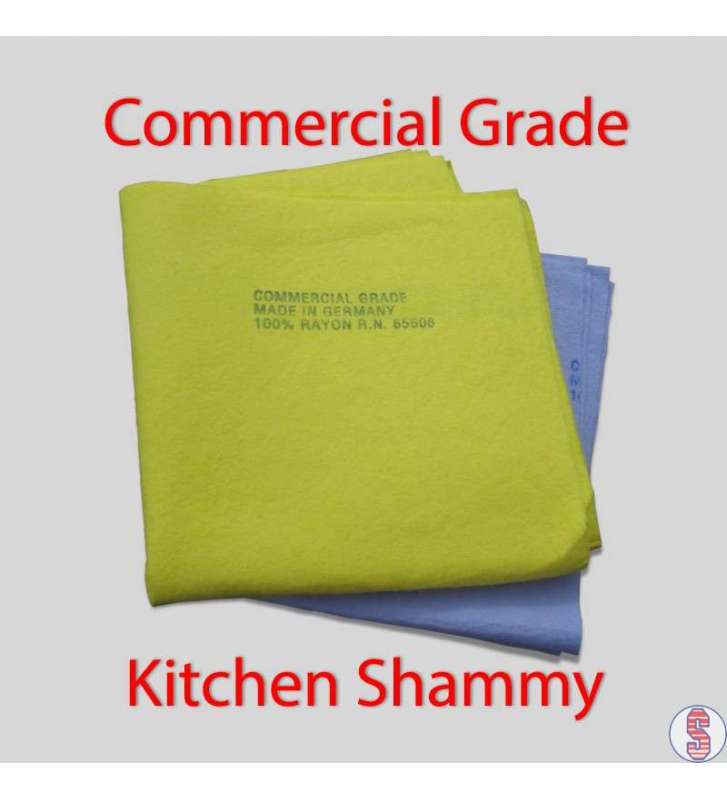Kitchen + Home SC-121B Super Chamois - Super Absorbent Shammy Cleaning Cloth  Value 6 Pack - Holds 10x Its Weight in Liquid
